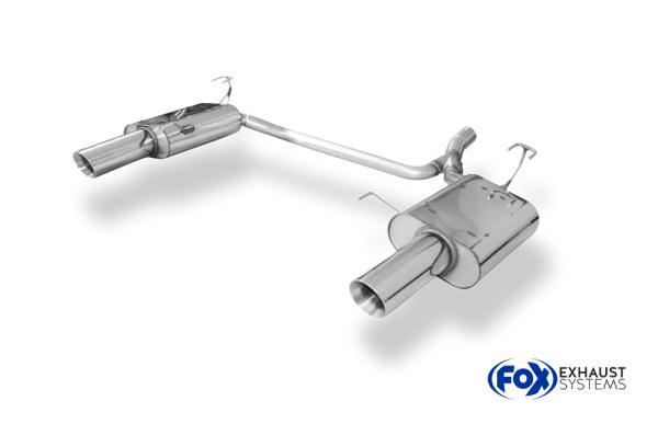 Endschalldämpfer Ausgang rechts/links - 1x100 Typ 25 rechts/links passend für: Honda Accord VII (Bj. ab 2003) CM2